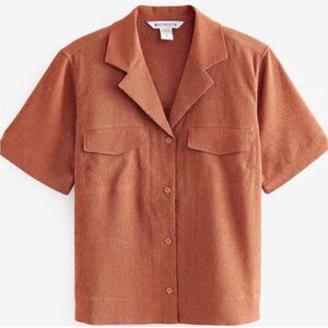 Athleta Echo Top NEW with tags Size XS Textured Brown